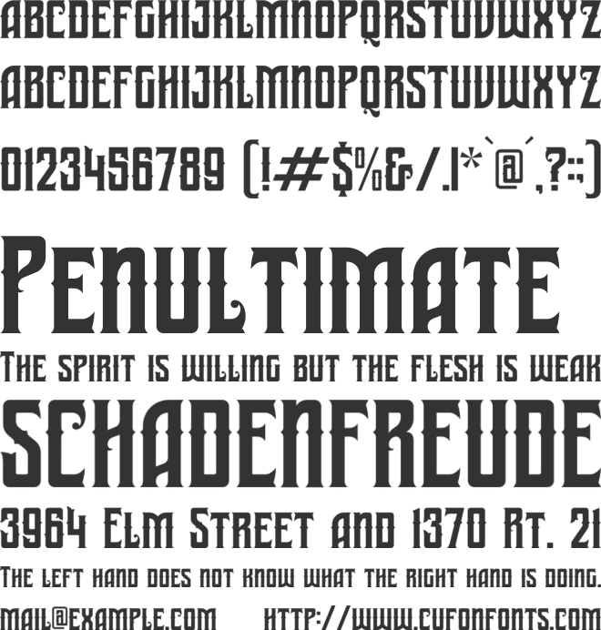 Ramelik font preview