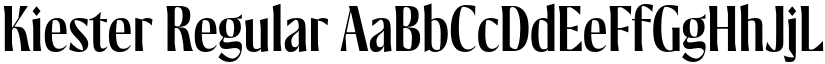 Kiester Regular font