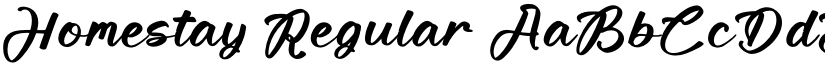 Homestay Regular font