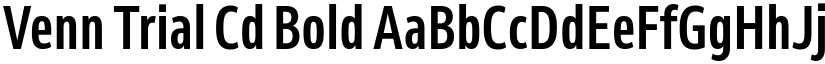 Venn Trial Cd Bold font