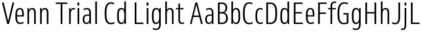 Venn Trial Cd Light font