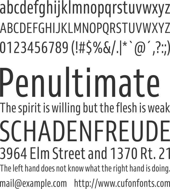 Venn Trial font preview