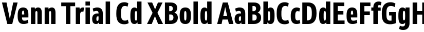 Venn Trial Cd XBold font