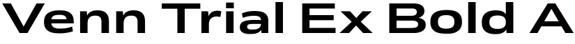 Venn Trial Ex Bold font