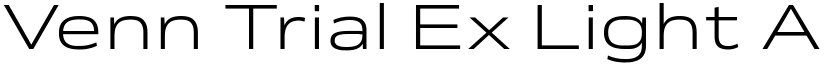 Venn Trial Ex Light font