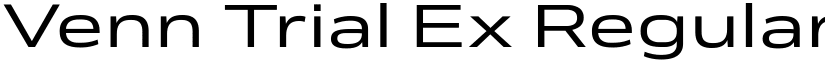 Venn Trial Ex Regular font