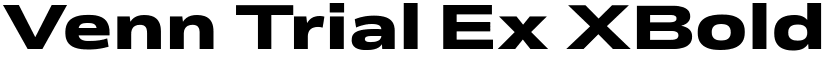 Venn Trial Ex XBold font