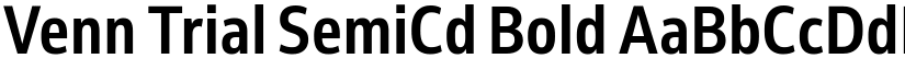Venn Trial SemiCd Bold font