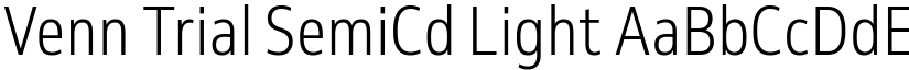 Venn Trial SemiCd Light font