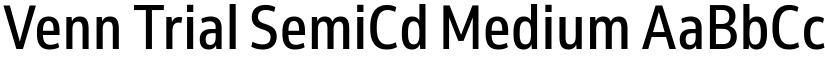 Venn Trial SemiCd Medium font
