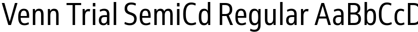 Venn Trial SemiCd Regular font