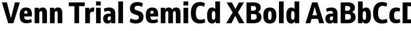 Venn Trial SemiCd XBold font