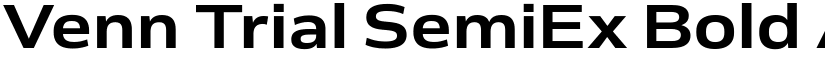 Venn Trial SemiEx Bold font