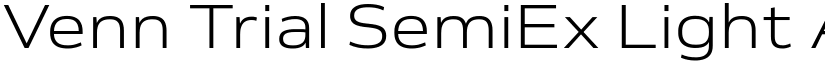 Venn Trial SemiEx Light font