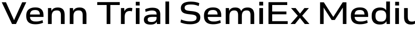 Venn Trial SemiEx Medium font