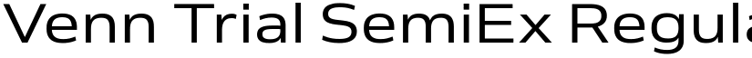 Venn Trial SemiEx Regular font