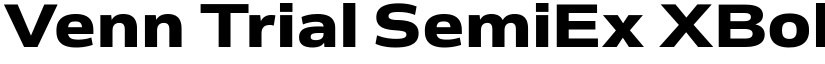 Venn Trial SemiEx XBold font