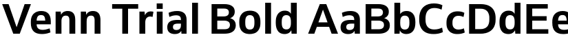 Venn Trial Bold font