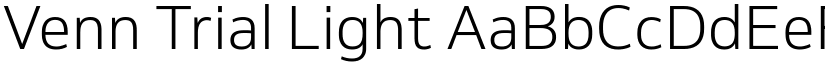 Venn Trial Light font