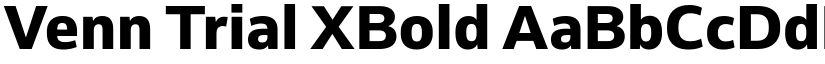 Venn Trial XBold font