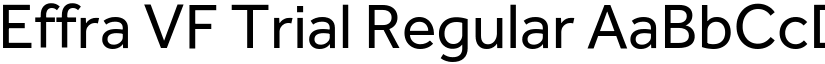 Effra VF Trial Regular (Variable) font