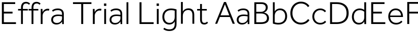 Effra Trial Light font