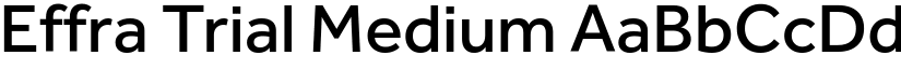 Effra Trial Medium font
