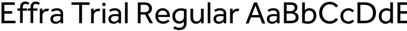 Effra Trial Regular font