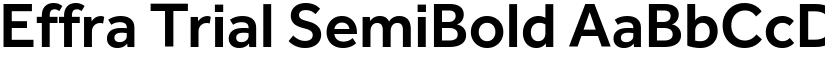 Effra Trial SemiBold font