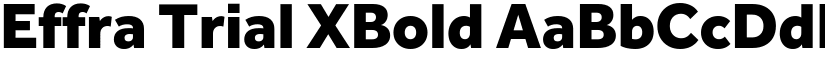 Effra Trial XBold font