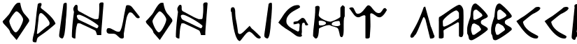 Odinson Light font