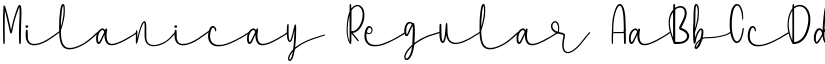 Milanicay Regular font