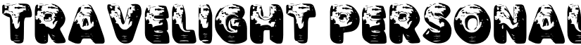 TRAVELIGHT PERSONAL USE Bold font