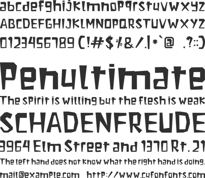 FRANKY font preview