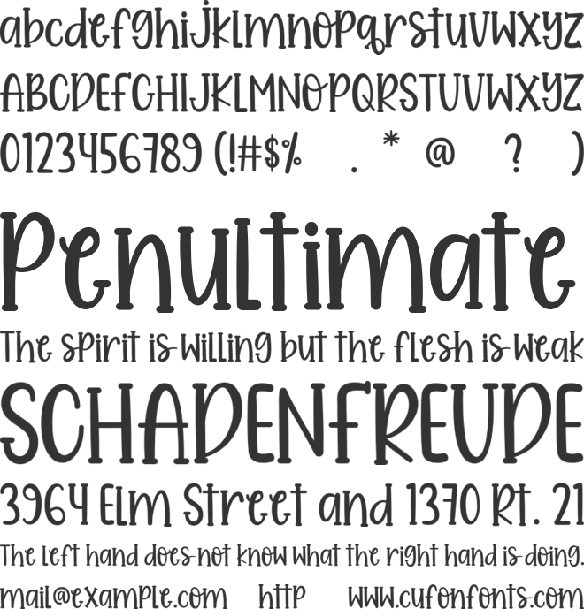 Pumpkin Butter font preview