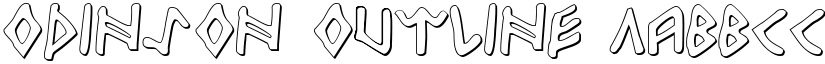Odinson Outline font