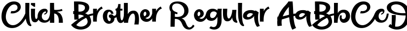 Click Brother Regular font