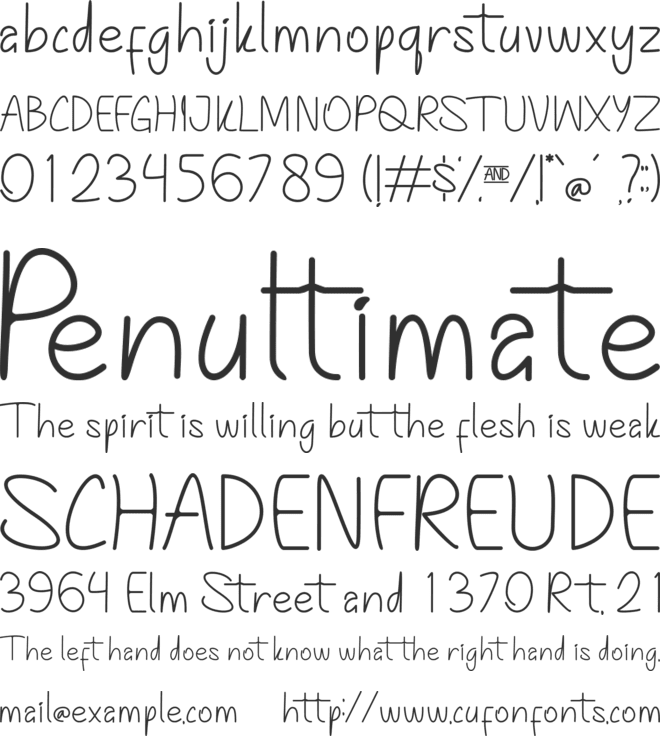 Magical Milky font preview