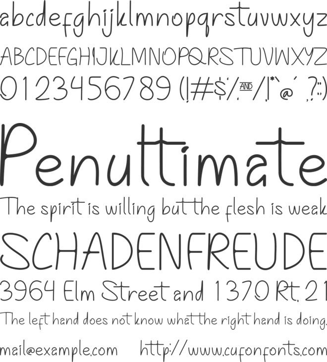 Magical Milky font preview