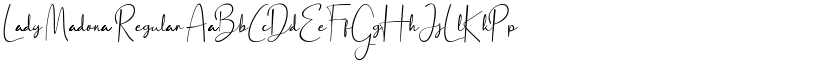 Lady Madona Regular font