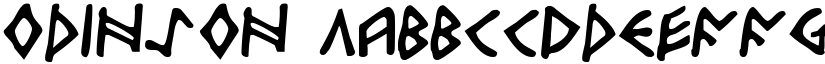 Odinson font
