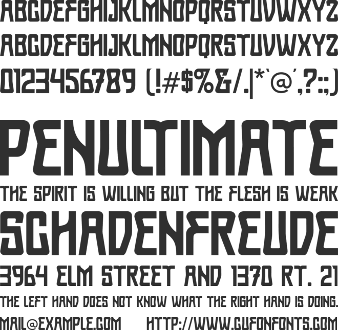 Proach font preview