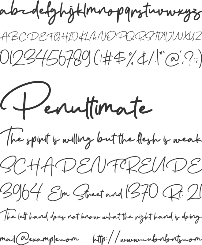 De Orleans font preview