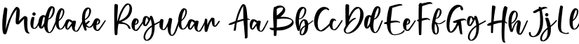 Midlake Regular font