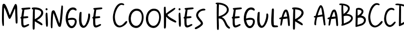 Meringue Cookies Regular font
