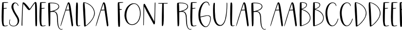 Esmeralda Font Regular font