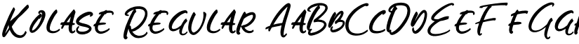 Kolase Regular font
