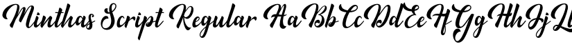 Minthas Script Regular font