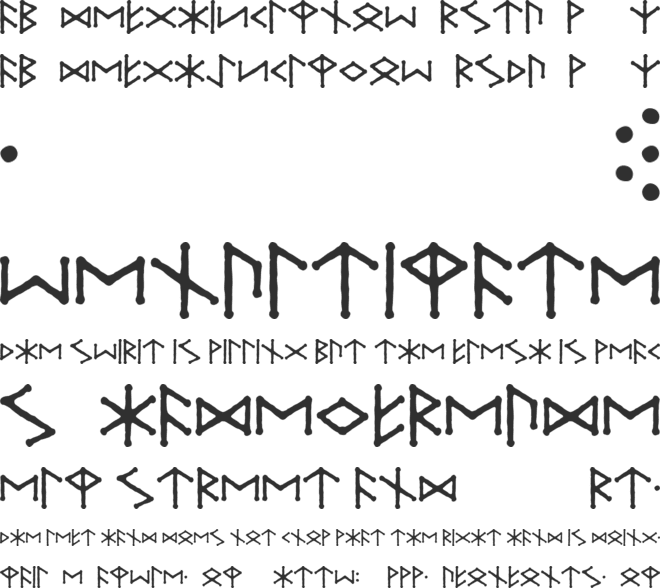 Ice Egg Futhark font preview