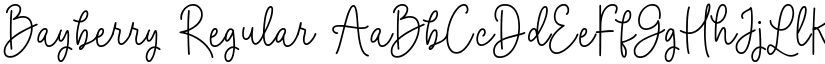 Bayberry Regular font